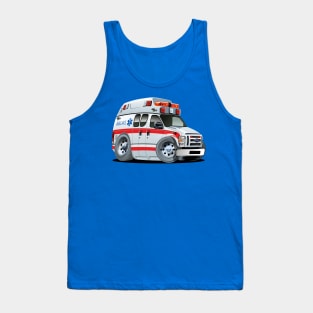 Cartoon Ambulance Car Tank Top